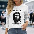 リコール ギャヴィン・ニューソム 反共産主義 反左 チェ・ゲバラ 長袖Tシャツ 彼女への贈り物