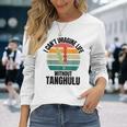 レトロタングル「Tanghuluなしでは人生は想像できない」 長袖Tシャツ 彼女への贈り物