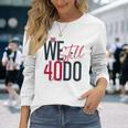 ロマンティックな結婚40周年 Wetill Do 40年 長袖Tシャツ 彼女への贈り物