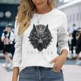 ヴァルハラ ウルフマスク オーディン ルーン文字 北欧コンパス バイキング メンズ レディース 長袖tシャツ 長袖Tシャツ 彼女への贈り物