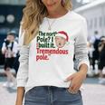 北極I Build It Tremendous Pole 面白い トランプ クリスマス 長袖Tシャツ 彼女への贈り物