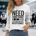 受付係の受付秘書に聞いて欲しいもの 長袖Tシャツ 彼女への贈り物