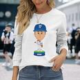大谷翔平 ロサンゼルス 野球 ボブルヘッド Mlbpa 長袖Tシャツ 彼女への贈り物