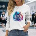宇宙飛行士宇宙ギフト 科学ギフト 面白い宇宙ゲーマー 長袖Tシャツ 彼女への贈り物