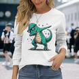 恐竜 ダビングサングラス ダブダンス 長袖Tシャツ 彼女への贈り物