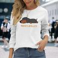 犬 おもしろ 明日から本気出す 可愛い ダックスフンド ミニチュアダックスフンド 長袖tシャツ 長袖Tシャツ 彼女への贈り物