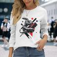 蛇 動物 モチーフ アートワーク 蛇 長袖Tシャツ 彼女への贈り物