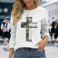 迷彩 スペイン語 聖書 一節 クリスティアーノerso 長袖Tシャツ 彼女への贈り物