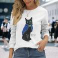 黒猫のウィズ 黒猫 長袖Tシャツ 彼女への贈り物