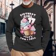 17歳の誕生日ガール 17年目 アイスクリーム 背番号17 長袖Tシャツ 高齢者への贈り物