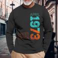 1973年4月1973年 レトロ 1973 ヴィンテージ 1973 長袖Tシャツ 高齢者への贈り物