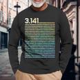 314 数学 物理学 314 円周率の日 長袖Tシャツ 高齢者への贈り物