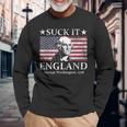 4Th Of July American Patriotic Suck It England Washington Long Sleeve T-Shirt Gifts for Old Men