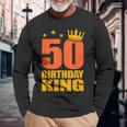 50歳の誕生日 王様 五十五十歳 長袖Tシャツ 高齢者への贈り物