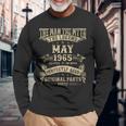 60歳の誕生日プレゼント 男性神話 1965年5月 長袖Tシャツ 高齢者への贈り物