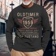 66 歳の誕生日プレゼント クラシックカー 4 月ヴィンテージ 1959 長袖Tシャツ 高齢者への贈り物