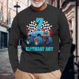 7歳 7歳の誕生日 男の子 モンスタートラック 車 長袖Tシャツ 高齢者への贈り物