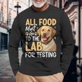 All Food Must Go To The Lab For Testing 長袖Tシャツ 高齢者への贈り物