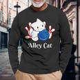 Alley Cat ボーリングtシャツ 長袖Tシャツ 高齢者への贈り物