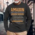 Amadon Completely Unexplainable Notices Everything But Won’T Say It Name Long Sleeve T-Shirt Gifts for Old Men