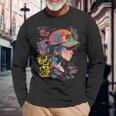 Anime Manga Motivo Colorido Arte Anime Camiseta de manga larga Regalos para ancianos