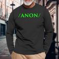 Anon Anonymous Onymous Online Lurk プロフィール ソーシャルメディア 長袖Tシャツ 高齢者への贈り物