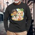 Apt Buddiesummeribes – ビーチサイドファンアドベンチャー 長袖Tシャツ 高齢者への贈り物