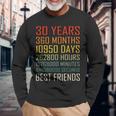Best Friends ヴィンテージ 30年 友情記念日 長袖Tシャツ 高齢者への贈り物