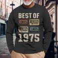 Best Of 1975 カセットテープ・レトロ 50歳の誕生日 長袖Tシャツ 高齢者への贈り物