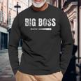 Big Boss ビッグボス、新庄監督 バット 長袖Tシャツ 高齢者への贈り物