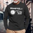 Bluegrass Is My Jam Banjo Musicintage Graphic 長袖Tシャツ 高齢者への贈り物