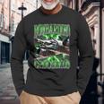 Bombardino Crocodilo イタリアンブレイン 面白い クロコダイル ミーム 長袖Tシャツ 高齢者への贈り物