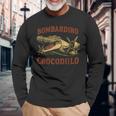 Bombardiro Crocodilo イタリアンブレインロットミーム 長袖Tシャツ 高齢者への贈り物