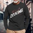 Boxeo Boxeo Boxeo Kickboxing Amante Boxeo Boxeador Camiseta de manga larga Regalos para ancianos