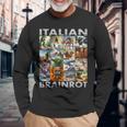 Brainrot Meme イタリアンブレイン 腐敗 イタリアンブレイン 長袖Tシャツ 高齢者への贈り物