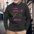 Bravery Presenthootingtar I Am Brave 長袖Tシャツ 高齢者への贈り物