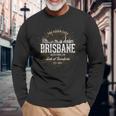 Brisbane Australia オーストラリアヴィンテージスタイルレトロブリスベン 長袖Tシャツ 高齢者への贈り物