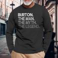 Burton -The Man Myth Legend 長袖Tシャツ 高齢者への贈り物