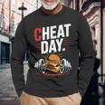 Cheat Day チート・デイ フィットネス 気ままなジム ブレイク ダイエット 冷え込む日 長袖Tシャツ 高齢者への贈り物