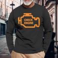 Check Engine Light 長袖Tシャツ 高齢者への贈り物
