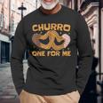 Churro One For Me メキシコ料理 揚げ生地が大好き チュロス 長袖Tシャツ 高齢者への贈り物