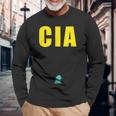 Cia エージェント バードウォッチング コンスピラシー ピジョン スパイ 長袖Tシャツ 高齢者への贈り物