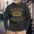 Classic 1959 ヴィンテージ 1959年生まれ 64歳の誕生日ギフトアイデア 64歳 長袖Tシャツ 高齢者への贈り物
