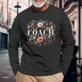 Coach Definition コーチ 男性用 おもしろコーチ 長袖Tシャツ 高齢者への贈り物