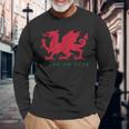Cymru Am Byth ウェールズ ラグビー ドラゴンウェールズ プレイヤープライドギフト 長袖Tシャツ 高齢者への贈り物