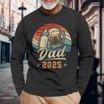 Dad 2025 年のパパ 初めての父の日 若いパパ 新しいパパ 長袖Tシャツ 高齢者への贈り物