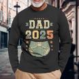 Dad 2025 年生パパ、新米パパ、初めてのパパ 長袖Tシャツ 高齢者への贈り物
