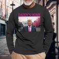 Daddy's Home President Donald Trump Pink Trumpelfie 長袖Tシャツ 高齢者への贈り物