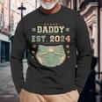 Daddy Est 2024 年生パパ 新米パパ 初めてのパパ 若いパパ 長袖Tシャツ 高齢者への贈り物