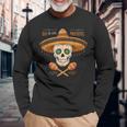 Dia -De-Los- Muertosグラフィック 長袖Tシャツ 高齢者への贈り物